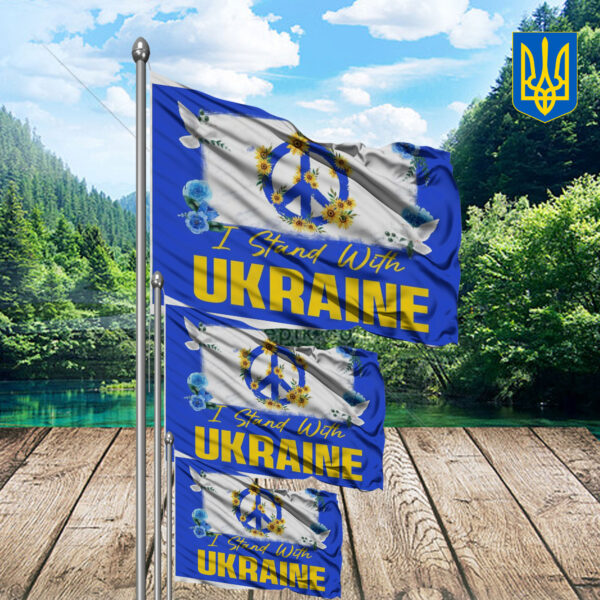 I Stand With Ukraine 2025 Flag - Anti-Trump