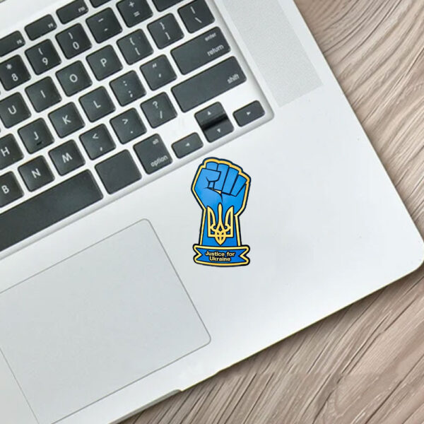 JUSTICE for Ukraine 2025 Sticker and Car Magnet