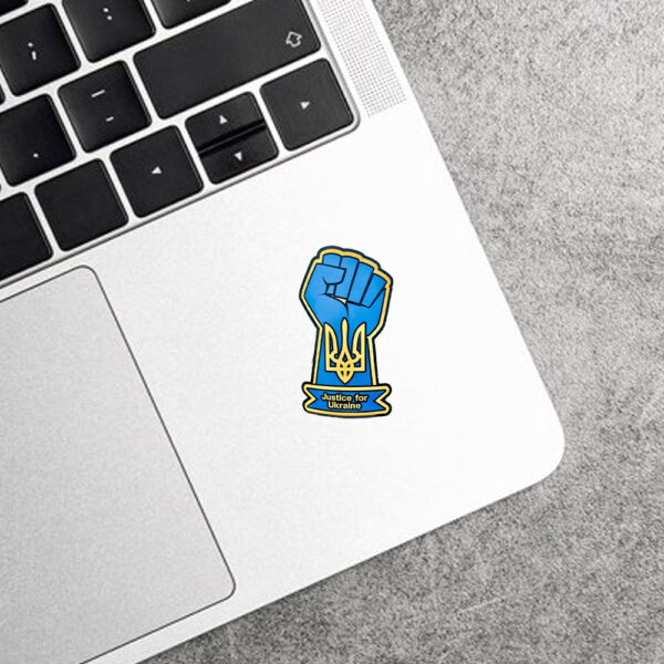 JUSTICE for Ukraine 2025 Sticker and Car Magnet