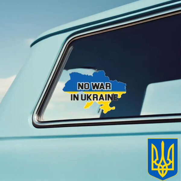 No War In Ukraine 2025 Sticker and Car Magnet