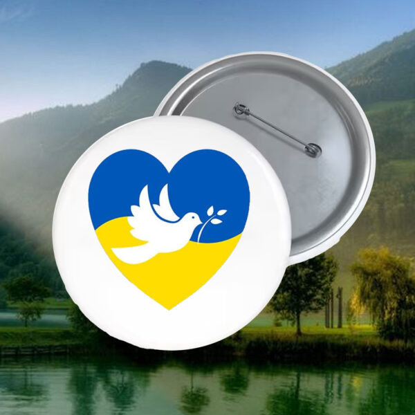 Peace For Ukraine 2025 Button - Support Ukraine