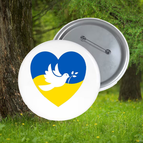 Peace For Ukraine 2025 Button - Support Ukraine