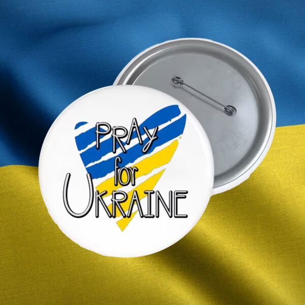 Pray For Ukraine 2025 Button