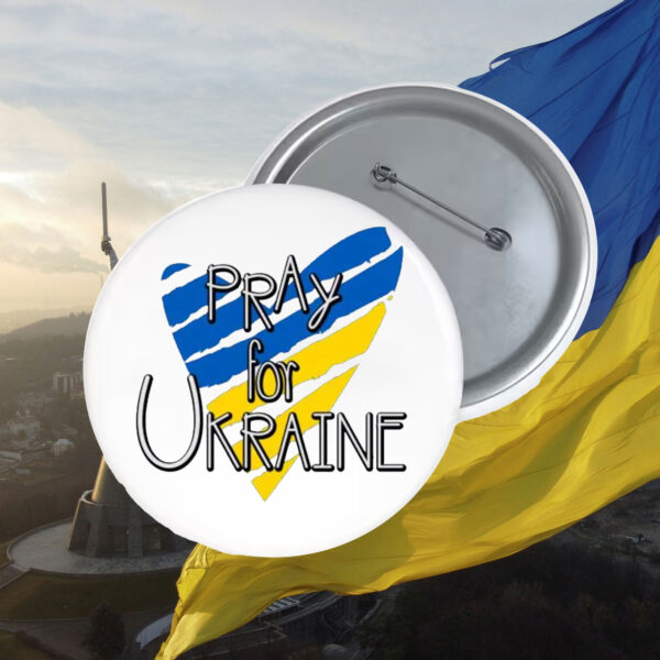 Pray For Ukraine 2025 Button