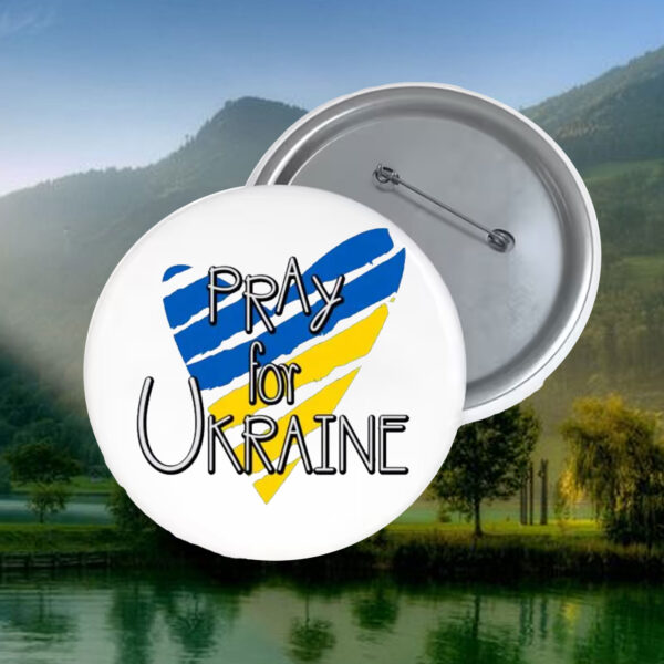 Pray For Ukraine 2025 Button