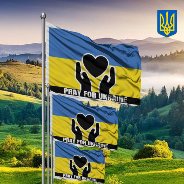 Pray for Ukraine - Ukraine 2025 Flag