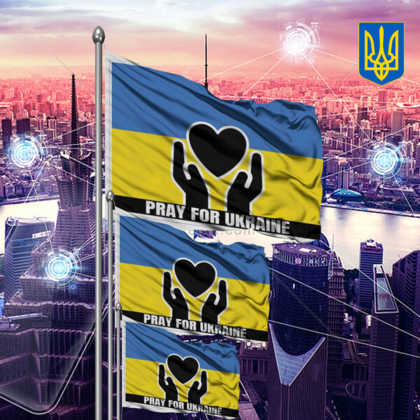 Pray for Ukraine - Ukraine 2025 Flag