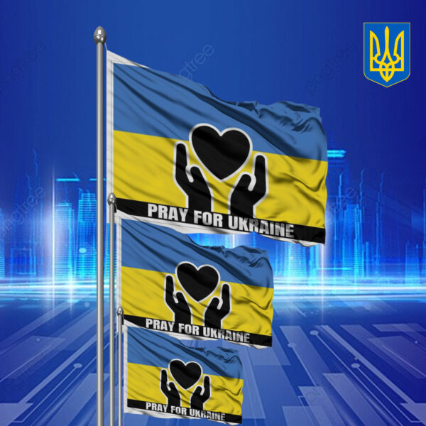 Pray for Ukraine - Ukraine 2025 Flag