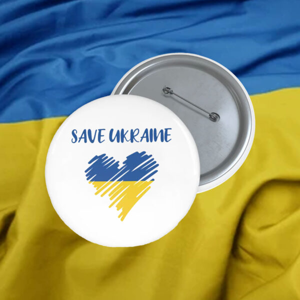 Save Ukraine 2025 Pin Button