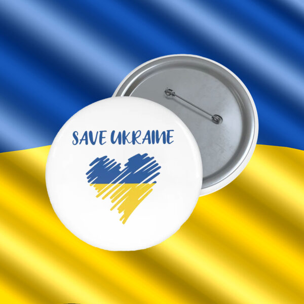 Save Ukraine 2025 Pin Button