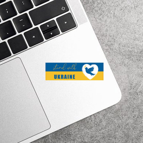 Stand With Ukraine 2025 Sticker and Car Magnet