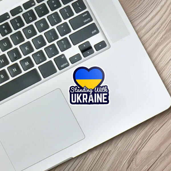 Standing With Ukraine 2025 Sticker and Car Magnet - Support Zelensky