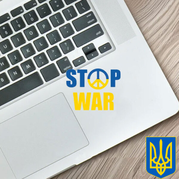 Stop War Ukraine 2025 Sticker and Car Magnet