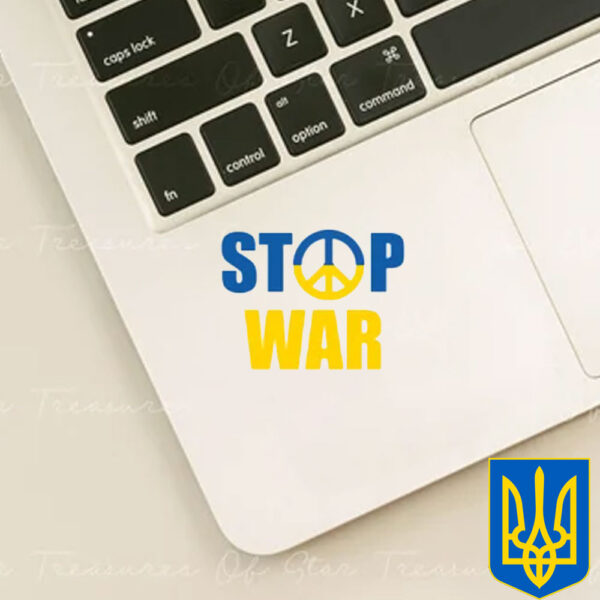 Stop War Ukraine 2025 Sticker and Car Magnet