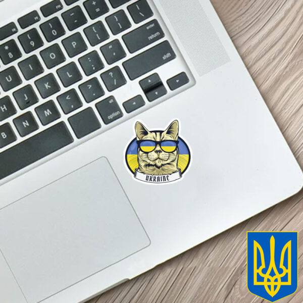 Ukraine Cat Sticker and Car Magnet - Cat Lovers