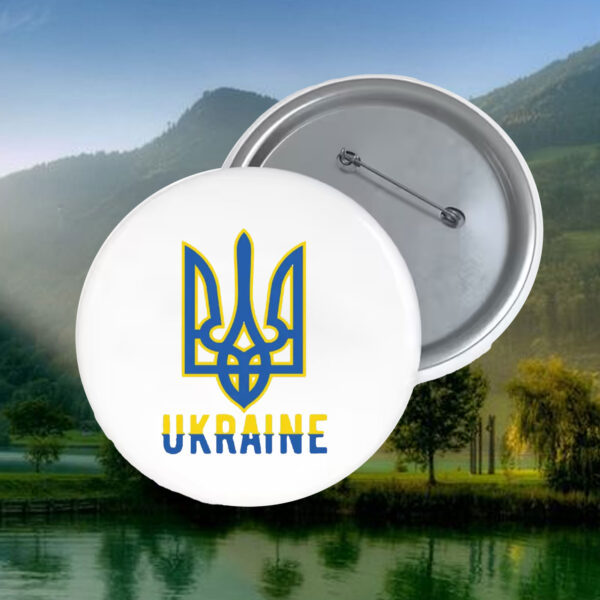 Ukraine Support Symbol 2025 Button