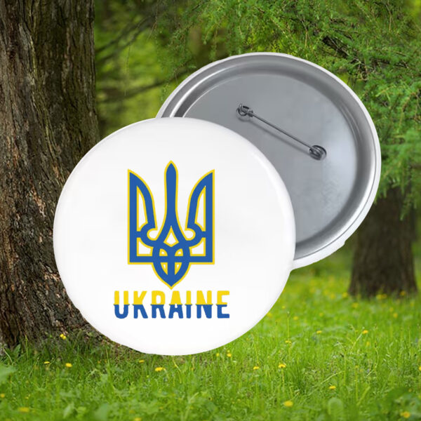 Ukraine Support Symbol 2025 Button