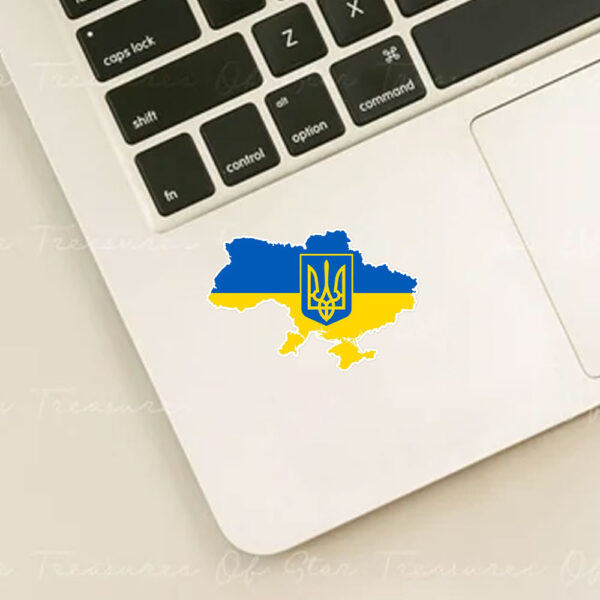 Ukraine or Arms Flag Sticker and Car Magnet