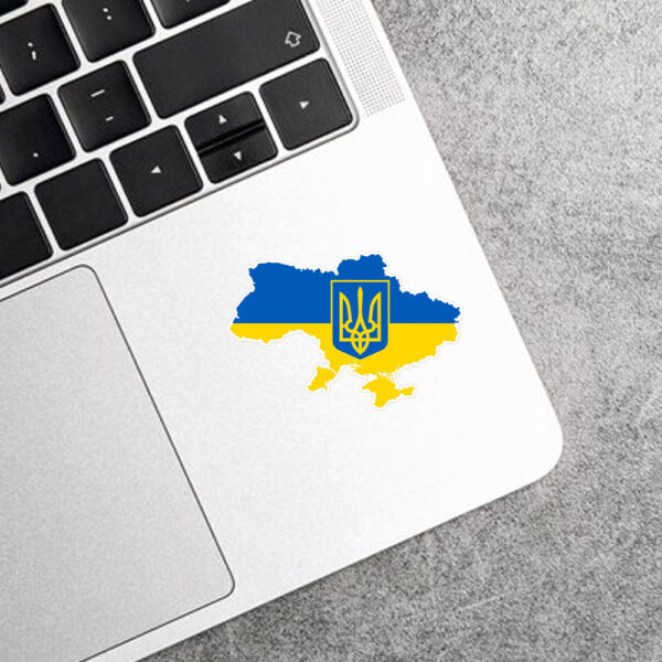 Ukraine or Arms Flag Sticker and Car Magnet