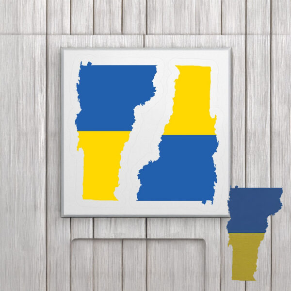 Vermont for Ukraine Stickers