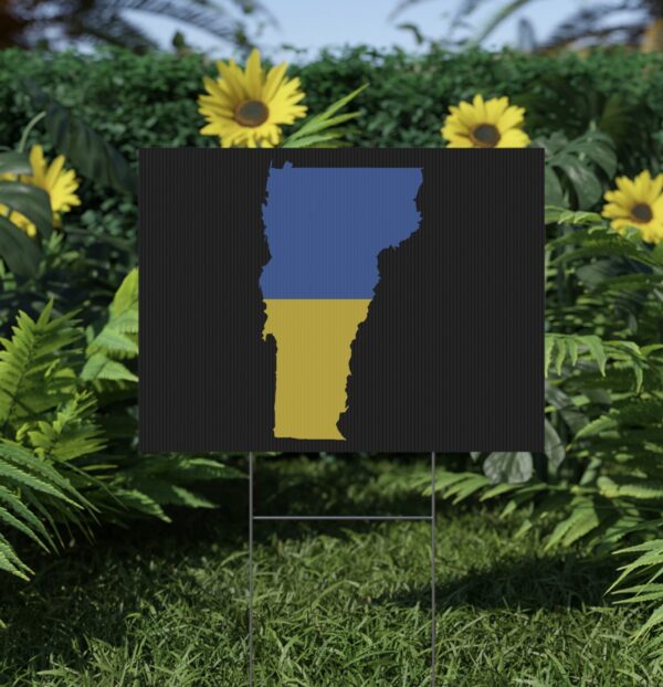 Vermont for Ukraine Yard Sign